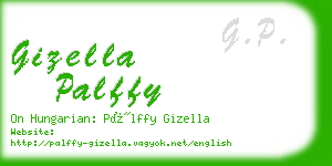 gizella palffy business card